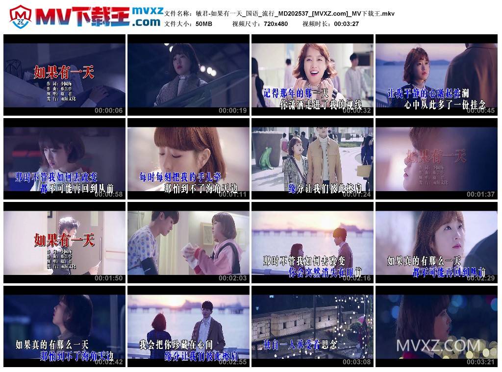 敏君-如果有一天_国语_流行_MD202537